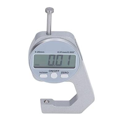 Imagem de Medidor de Espessura Digital, Medidor de Espessura Multifuncional de 0-20 Mm Com Display LED para Papel de Tecido de Couro e Metal Fino Medição Precisa Desligamento Inteligente