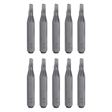 Imagem de HARFINGTON 10 peças TRI2.0 Triângulo Chave de Fenda 5/81.3 cm Haste sextavada 28 mm/1,1" Comprimento Cabeça Triangular Magnética Hex Bits S2 Chave de Fenda de Aço para Chave de Fenda Elétrica Impacto