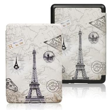 Imagem de Capa para Kindle 2024 11a geração Modelo RS23CV Função Hibernação (Paris) + Pelicula fosca