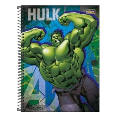 Imagem de Caderno Univ. 80 Folhas 1 Matéria Hulk Capa 2 - Tilibra