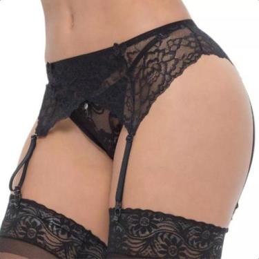 Imagem de Cinta Liga De Renda Sensual Sexy Não Acompanha Calcinha Luxo - Art Sex