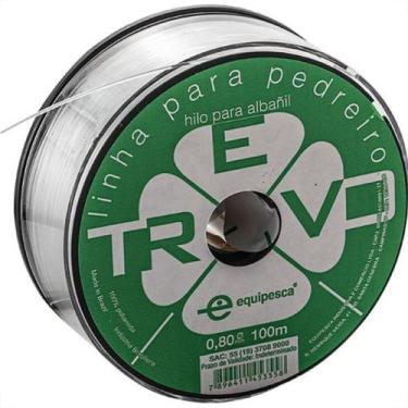 Imagem de Linha Pedreiro Nylon Ekilon 0,8Mm 100M Caixa Branca 51001 - Kit C/10
