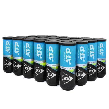 Imagem de Bola de Tênis Dunlop ATP Regular Duty Saibro - Caixa com 24 tubos