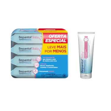 Imagem de Bepantol Baby Kit Pomada Assadura Bebe 120g e Lenço Umedecido Leve 4 Pague 3, 192 Unidades