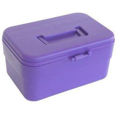 Imagem de Maleta Plástica para Manicure com Tampa Removível - SANTA CLARA, Lilás