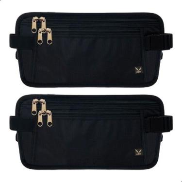 Imagem de Kit 2 Pochete Doleira Bolsa Cintura Esporte Corrida Academia Viagem Ce