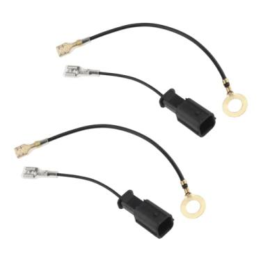 Imagem de OTOTEC 2 conjuntos de adaptador de fio para alto-falante de carro buzina de carro plugue especial (-2016) chicote de fios soquete pigtail conector buzina de carro cabo preto