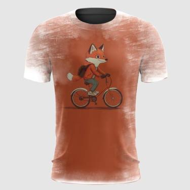 Imagem de Camiseta Raposa Andando de Bicicleta - FABRIQUETA, M