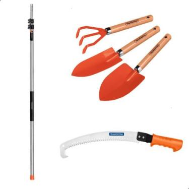 Imagem de Cabo Extensor 5Mt Tramontina com Kit Jardinagem e Serrote para Poda de