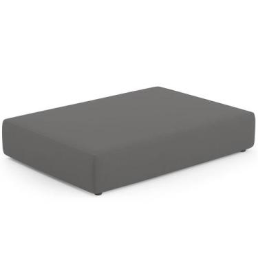 Imagem de Puff Pet Cama Estofada Para Cachorro Marley L02 Suede Cinza - Inoviza