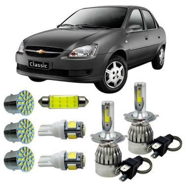 Imagem de Kit Lâmpadas Super Led H4 Farol Alto Baixo GM Classic 1995 A 2010 Foco