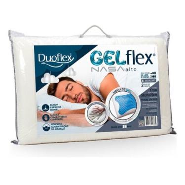 Imagem de Travesseiro Gelflex Nasa Alto Duoflex 50x70cm, 1