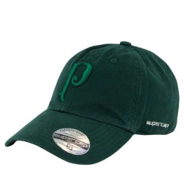 Imagem de Boné SuperCap Palmeiras Escudo Bordado , Verde escuro