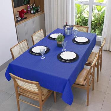 Imagem de Toalha De Mesa Quadrada 8 Lugares 2,10 x 2,10 Tecido Grosso Elegância 