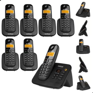 Imagem de Telefone Sem Fio Intelbras TS 3130  6 Ramais TS 3111 com Secretária El