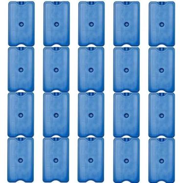 Imagem de Kit 20 Gelo Placa Reutilizável 500ml Ideal Para Cooler Caixa Térmica I