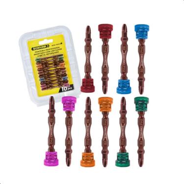 Imagem de Jogo Ponteira Profissional Imantada C/Limitador E Metal Reforçado Phillips Bits P/ Para...