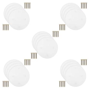 Imagem de Tofficu Placa De Cobertura De Teto Redonda Placa De Cobertura De Teto Pacote Com 20 - Tampas De Painel De Acesso De Drywall Duráveis ​​Para Caixas Elétricas Hvac E Encanamento Design