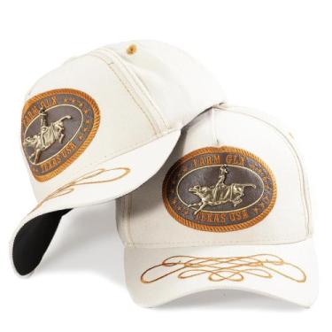 Imagem de Boné Country Premium Cavalo Rodeio Barretos Aplique Metal Ajustável - 