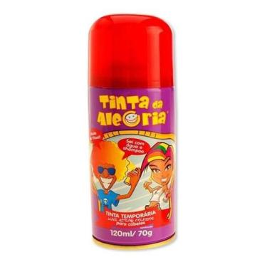 Imagem de Tinta Temporária Para Cabelos Spray Vermelho - Lynx