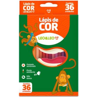 Imagem de Lápis de Cor 36 Cores Sextavado Flex - LEO&LEO