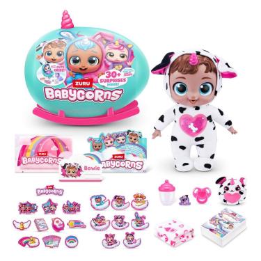 Imagem de Boneca interativa Babycorns Series 1 grande com luzes e sons