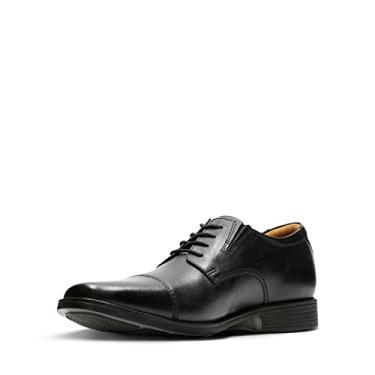 Imagem de Clarks Sapato Oxford masculino Tilden Cap, Couro preto, 9.5