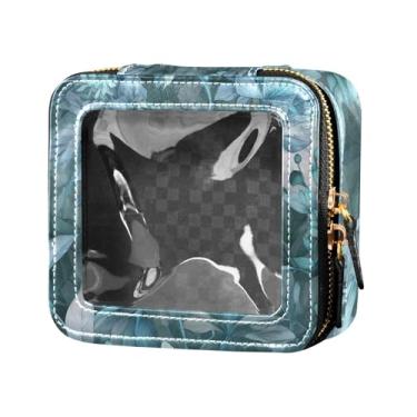 Imagem de Fitrendlovey Organizador de maquiagem portátil com grande claraboia bolsa de cosméticos espaçosa para amantes de viagens, T18, one size