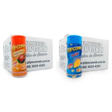 Imagem de Temperos Para Pipoca Cx 12 Un - Frango Assado E Queijo - Flavored Popc