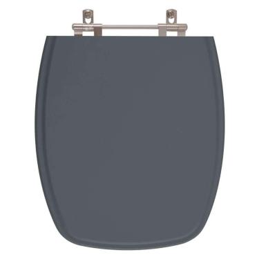 Imagem de Tampa De Privada Em Mdf Valentina Cinza Escuro Para Louça Santamarina