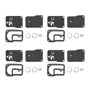 Imagem de Kit de reparo de carburador de motocicleta peças de reconstrução de diafragma de bomba de combustível para 393397 253700-255400 400400-422700 16-18 (4 conjuntos)