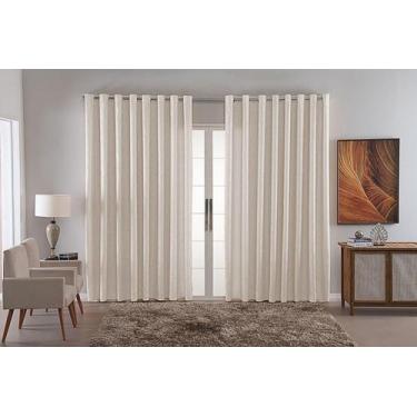 Imagem de Cortina Jacquard Luxo Em Tecido Semi Blackout Sala 6,00X2,80 - B.F Con