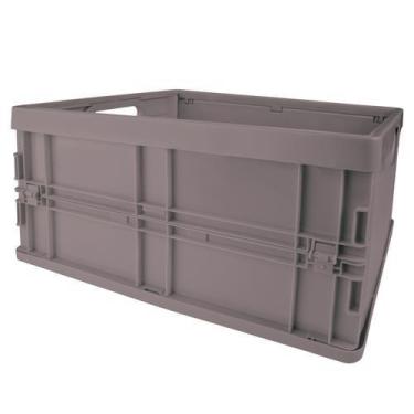 Imagem de Caixa Dobrável Organizadora Grande 49L Cinza - MOR