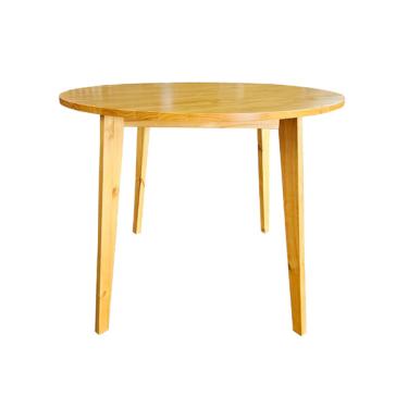 Imagem de Mesa Redonda Jantar Madeira 4 Lugares 100cm  Cozinha Sala De