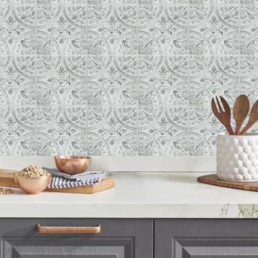 Imagem de RoomMates StickTILES TIL4623FLT Palheta de azulejo de estanho branco para destacar e colar