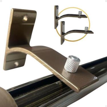 Imagem de Kit 3 Suportes Inove 100% Aluminio Trilho Suíço Ou Varão Wave - Varias