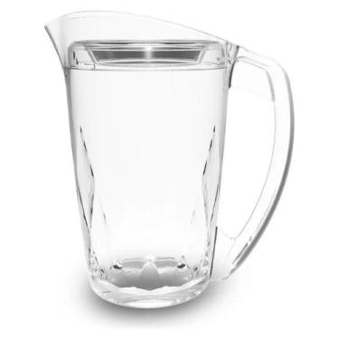 Imagem de Jarra C/ Tampa Acrílico 1.5 L Super Resistente Suco Água Chá - Helsim,