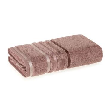 Imagem de Toalha De Banho Karsten Lumina Fio Penteado 500g/m² Antipilling, Rosa 