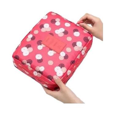 Imagem de Bolsa De Maquiagem Portátil À Prova D'água Para Viagem, Organizador Co