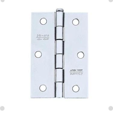 Imagem de Dobradiça Ferro Zincado 850(3p) 4" Silvana