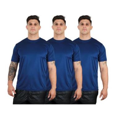 Imagem de Kit 3 Camisetas Básicas Dry Fit Premium Leves P/ Academia Esporte Core