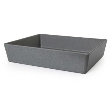 Imagem de Travessa Buffet 1/2 65mm Cinza Stone 100% Melamina Gourmet Mix