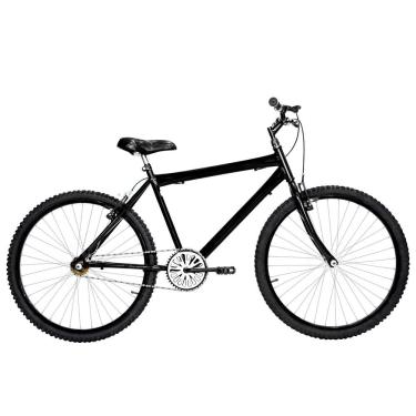Imagem de Bicicleta Masculina Aro 26 Mtb Alumínio Colorido Cor Preta