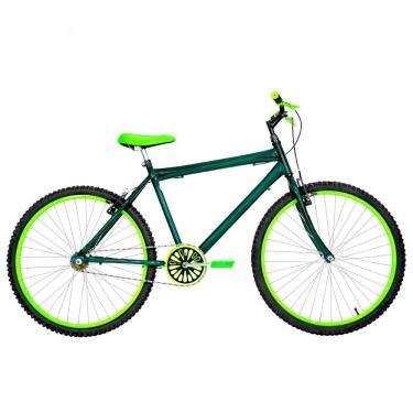 Imagem de Bicicleta Masculina Aro 26 Mtb Alumínio Colorido Cor Verde Escuro