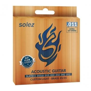Imagem de Jogo De Cordas P-violão Bronze 85-15 Solez 0.011"-0.052" Slatb11