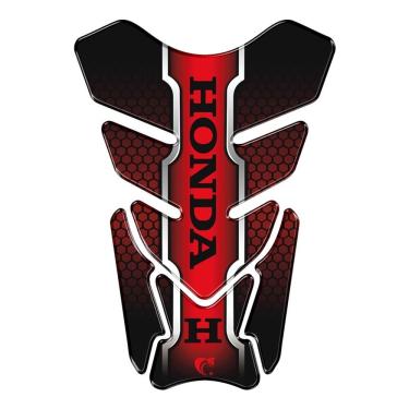 Imagem de Adesivo Resinado Protetor De Tanque Moto Honda Vermelho Cor Vermelho