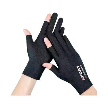 Imagem de Luvas de Ciclismo e Pesca Anti-UV - Proteção Solar, Antiderrapante e R