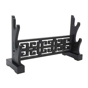 Imagem de Eforlife Suporte Para Espada, Exibição De Armas Clássicas, Katana Genji, Medieval Lâmina Samurai Japonês (2 Níveis)