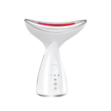 Imagem de BOFAX Massageador Facial para Cuidados com A Pele, Rosto, Pescoço, Beleza, Dispositivo, Lifting de Pescoço, Massageador Facial, Pele Firme (Branco)