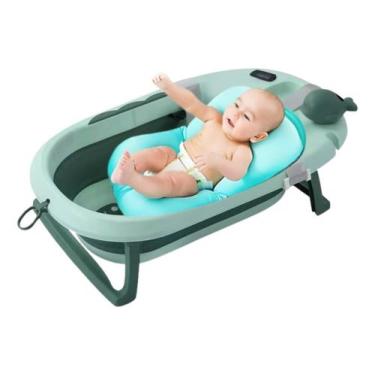 Imagem de Banheira Com Cama Fixa E Termômetro Para Bebê Até 6 Meses - Tibaby, Az